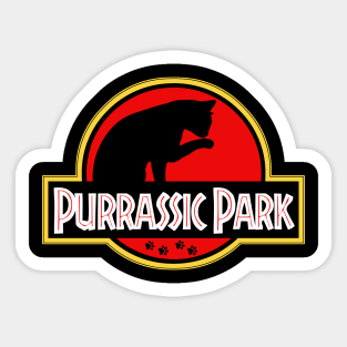 Purrassic Park Sticker